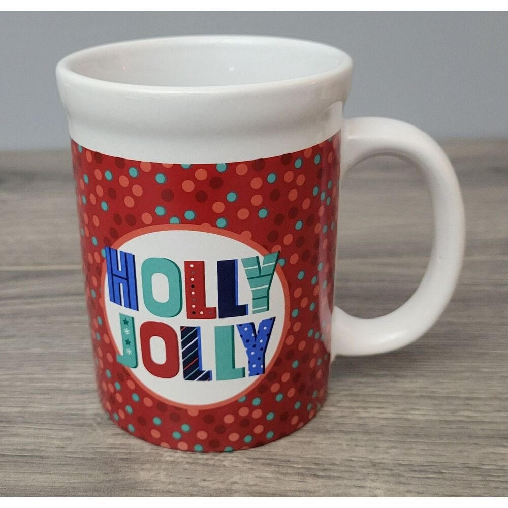DesignPac Christmas Holly Jolly‎ Coffee Mug Dishwasher & Microwave Safe